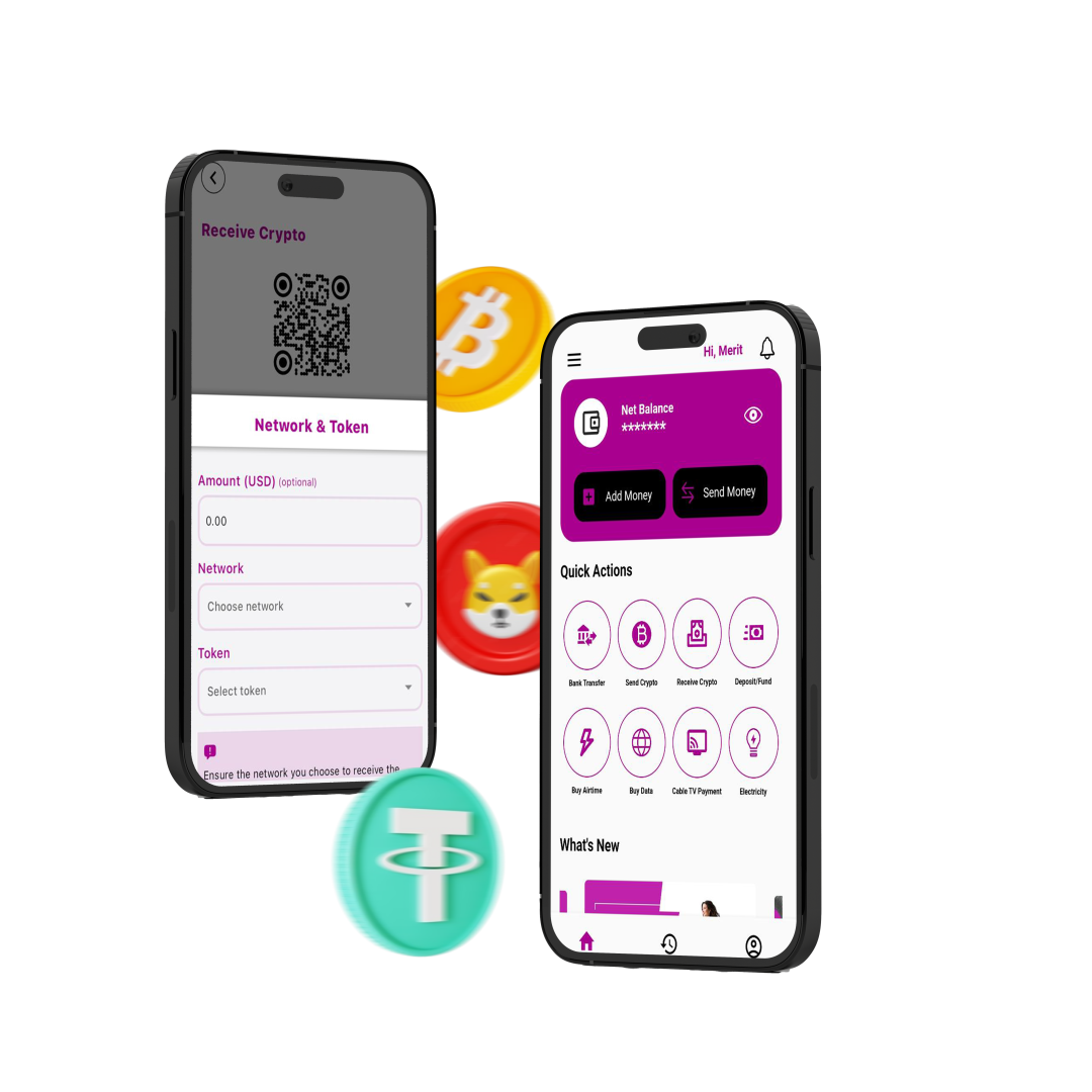 Image of phones mockup in header